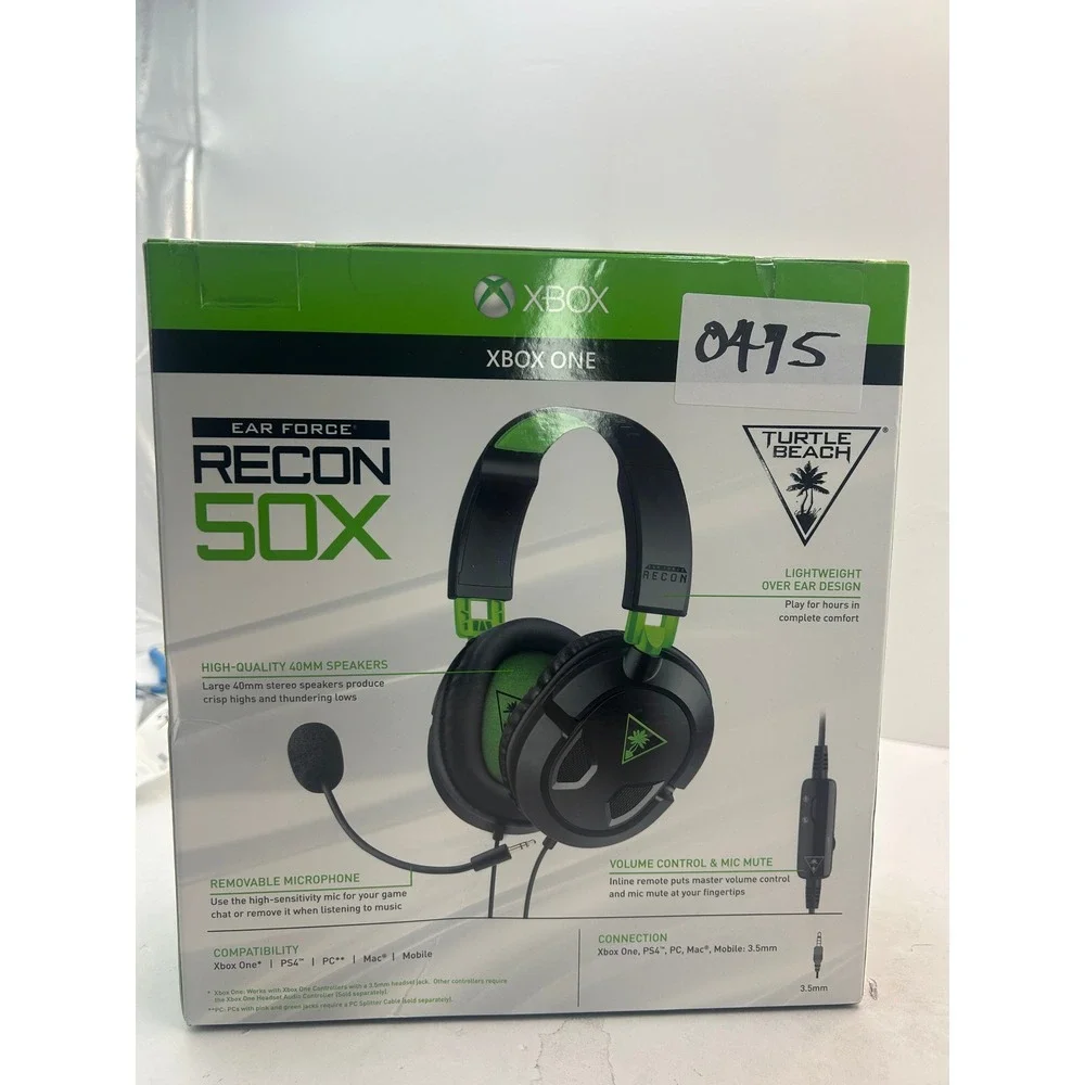 Turtle Beach Ear Force Recon 50X Gaming Headset OS Black Green